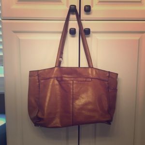 Purse. Light wear. Camel color